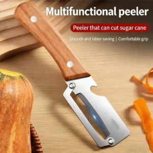 Wooden Multi-Functional Vegetable Peeler